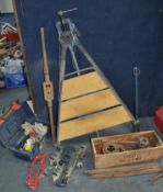 A COLLECTION OF PLUMBING AND PIPE THREADING EQUIPMENT, including a Presto threading kit, a pipe