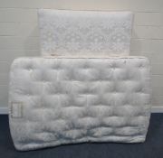 A VI-SPRING 'THE HERALD' 4FT6 DIVAN BED AND MATTRESS, condition report: general signs of usage
