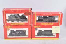 FOUR BOXED HORNBY RAILWAY 00 GAUGE SCALE MODEL LOCOMOTIVES, to include a BR 0-6-0T Class 3F, model