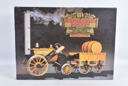 A BOXED HORNBY RAILWAYS STEPHENSONS ROCKET LIVE STEAM TRAIN SET, No.G100, 3½ gauge, not tested,