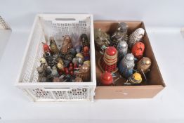 A QUANTITY OF UNBOXED DR. WHO DALEKS, these are in graduating sizes, most are signed BBC, some are