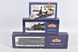 THREE BOXED BACHMANN OO GAUGE LOCOMOTIVES, class J72 No.581, L.N.E.R. green livery (30-060), class