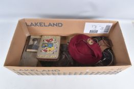 A COLLECTION OF EARLY 20TH CENTURY MILITARY RELATED ITEMS, to include a Spitfire compass, P8, no.