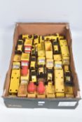 A QUANTITY OF ASSORTED PLAYWORN TINY TONKA TOYS VEHICLES, mainly construction related, includes Dump