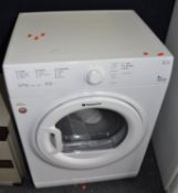 A HOTPOINT TVFS83 8KG TUMBLE DRYER width 60cm, depth 55cm, height 85cm (PAT pass and working)