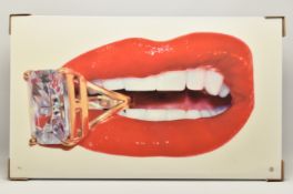 RORY HANCOCK (BRITISH 1987) 'ROCK CANDY', a signed limited edition print on canvas of a diamond ring