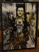 MR SLY (BRITISH CONTEMPORARY) 'YOU TALKING TO ME', a modified portrait of Robert De Niro as his film