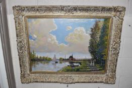 JOHN MYATT (BRITISH 1945) 'SUMMER AFTERNOON, ARGENTEUIL', a hand embellished limited edition print