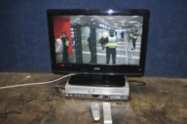 A LOGIK 26in TV/DVD, with remote and a Philips VHS/DVD player and remote (both PAT pass and