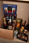 ALCOHOL, One Box of Mixed Alcohol comprising 1 x POWERS GOLD LABEL Irish Whiskey, 40% vol. 700ml,