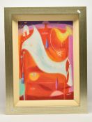 SOPHIA LYNCH (BRITISH CONTEMPORARY), a surreal study of figures and still life segments, signed