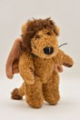 A BOYDS COLLECTION 'RORY MANEFORD' STUFFED LION TOY WITH WINGS wearing a studded collar, with