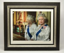 JOHN SWANNELL (BRITISH 1946) 'HM QUEEN ELIZABETH II 2012', a portrait of the late Queen, a limited