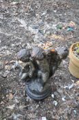 A HENRI STUDIOS MODEL 485 FIGURAL WATER FEATURE, in the form of three children with flower petals