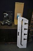 AN ERBAUER ERB380ROU 1/2IN ROUTER, in case with accessories and a Silverline worktop jig with four