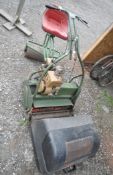A WEBB RIDE ON LAWN MOWER, with a 5 hp Briggs and Stratton engine, condition report: engine pulls