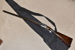A 12 BORE JOHN WILKES SIDE BY SIDE EJECTOR BOX LOCK SHOTGUN (No 1 of a pair), serial number 4038,