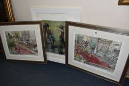 SUE MACARTNEY-SNAPE (BRITISH 1957) TWO SIGNED LIMITED EDITION PRINTS, comprising 'Back From