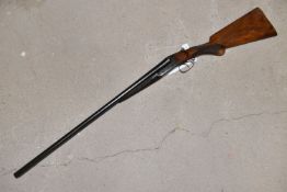 A 12 BORE P. WEBLEY & SON SIDE BY SIDE EJECTOR SHOTGUN, SERIAL NUMBER 4760, numbered to the