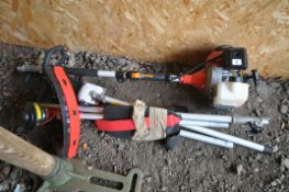 A TRUESHOPPING.CO.UK PETROL 5-IN-ONE 52CC MULTI TOOL, including strimmer, mini long reach chainsaw
