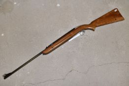 A B.S.A. .22 UNDER LEVER MK6 AIRSPORTER AIR RIFLE, serial number EL2121, overall length 44'' /