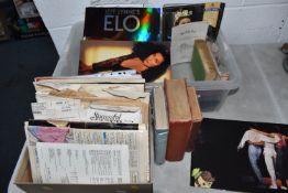 TWO BOXES OF EPHEMERA AND BOOKS, to include a range of comedy and concert programmes, including