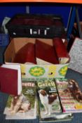 THREE BOXES OF BOOKS AND MAGAZINES DOG RELATED, to include hardback format, thirty five The Kennel