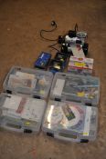A SELECTION OF AIRBRUSH KITS, to include a Timbertech air compressor, PAT pass and working, four