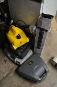 A SELECTION OF ELECTRICALS, to include three boxed various drills, one loose drill, a JCB boxed