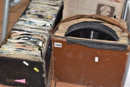 THREE BOXES OF RECORDS containing one box of several hundred 45rpm Singles and two boxes of 78rpm