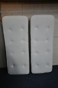 A PAIR OF 2FT6 SMALL SINGLE COOL TOUCH MATTRESSES, condition report: general signs of usage (2)