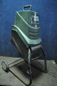 A BLACK & DECKER 37MM GA1800E GARDEN SHREDDER, PAT pass and working, frame rusted