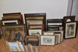 A QUANTITY OF ASSORTED PRINTS, to include a number of Pears style prints, an indistinctly signed