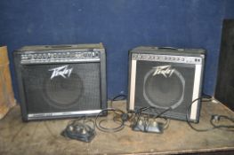 A PEAVEY BANDIT 112 GUITAR AMPLIFIER with footswitch (PAT pass and working) and a spares and repairs
