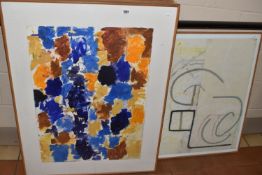 DEREK ROBERTS (BRITISH 1947-) THREE ABSTRACT STUDIES, comprising an unsigned composition of