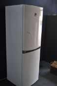 A TALL ZANUSSI WHITE FRIDGE FREEZER, width 59cm x depth 60cm x height 184cm, PAT pass and -18- and 3