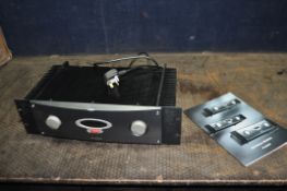 AN ALESIS RA500 POWER AMPLIFIER 4u high 19in width with manual (PAT pass, powers up, clip protect