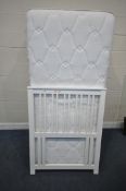 A DREAMS TEAM GB SINGLE DIVAN BED AND MATTRESS, along with a headboard, condition report: overall
