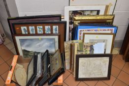 A QUANTITY OF ASSORTED PRINTS ETC, to include reproduction advertising prints, instructional