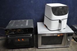 A PANASONIC NN-SD27HS 1000W INVERTER MICROWAVE, along with a Involly air fryer oven, and a cosori