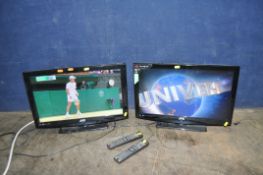 TWO JVC LT-22DD30J TV/DVD COMBIS, with two remotes (both PAT pass and working) (4)
