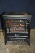 A DIMPLEX MCSTV12 LOG EFFECT STOVE HEATER height 43cm (PAT pass and working)