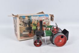 A PART BOXED MAMOD LIVE STEAM ROLLER, No.SR1a, not tested, playworn condition with some minor