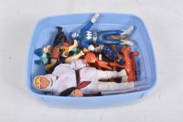 VINTAGE UNBOXED FIGURES, to include a LJN Thundercats figures, four 1986 Telepix Mumm-Ra, three