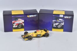 TWO BOXED SCALEXTRIC SPORT FORMULA 1 RACING CARS, 1/32 scale, Williams F1 BMW FW23 RN No.5, No.
