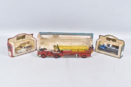 A PART BOXED CORGI MAJOR TOYS AMERICAN LA FRANCE AERIAL RESCUE TRUCK, No.1143, playworn condition