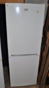 A TALL BEKO FRIDGE FREEZER width 55cm, depth 55cm, height 152cm (PAT pass and working at 0 and -18