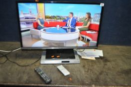 A PANASONIC TX-32AS600B with remote and a Philips DVD player with remote (both PAT pass and