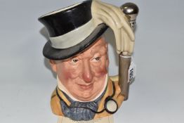 A LIMITED EDITION ROYAL DOULTON MR MICAWBER CHARCTER JUG D7040, No. 991/2500, with certificate of