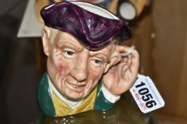 A SMALL ROYAL DOULTON 'ARD OF HEARING' CHARACTER JUG D5671 (1) (Condition Report: hairline crack